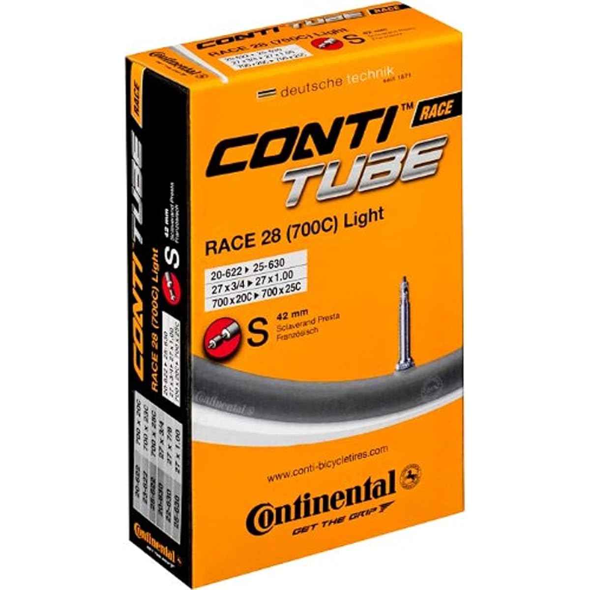 Continental Race 28 Light 18/25-622/630 S42 Presta [Parallel Import]