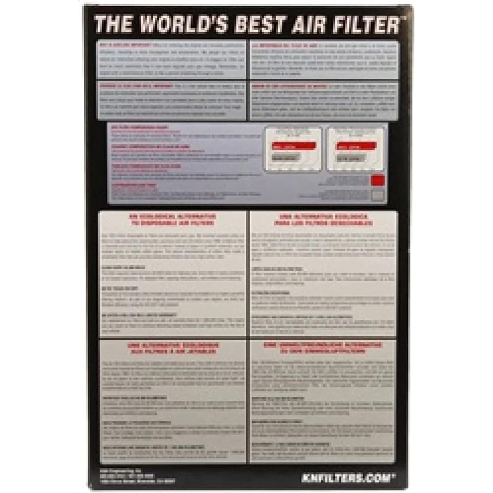 K & N engine air filter: High performance, premium, washable, replacement filter: 2012-2019 Honda/Acura/Kia/Hyundai (Civic Si, ILX, NSX, K4, Mistra) Compatible 33-2473