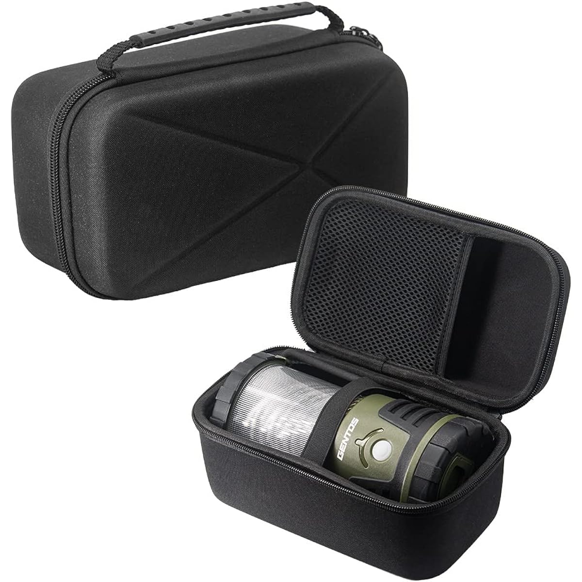 LED Lantern Case Camping Tools Storage Explorer EX-109D Hard Case Outdoor Accessory Storage Case Black Convenient to Carry