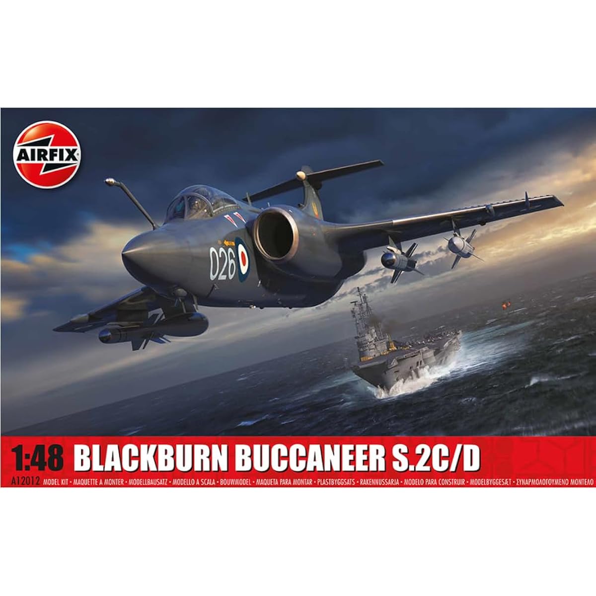 Airfix 1/48 Royal Air Force Blackburn Buccaneer S.2 Plastic Model X12012