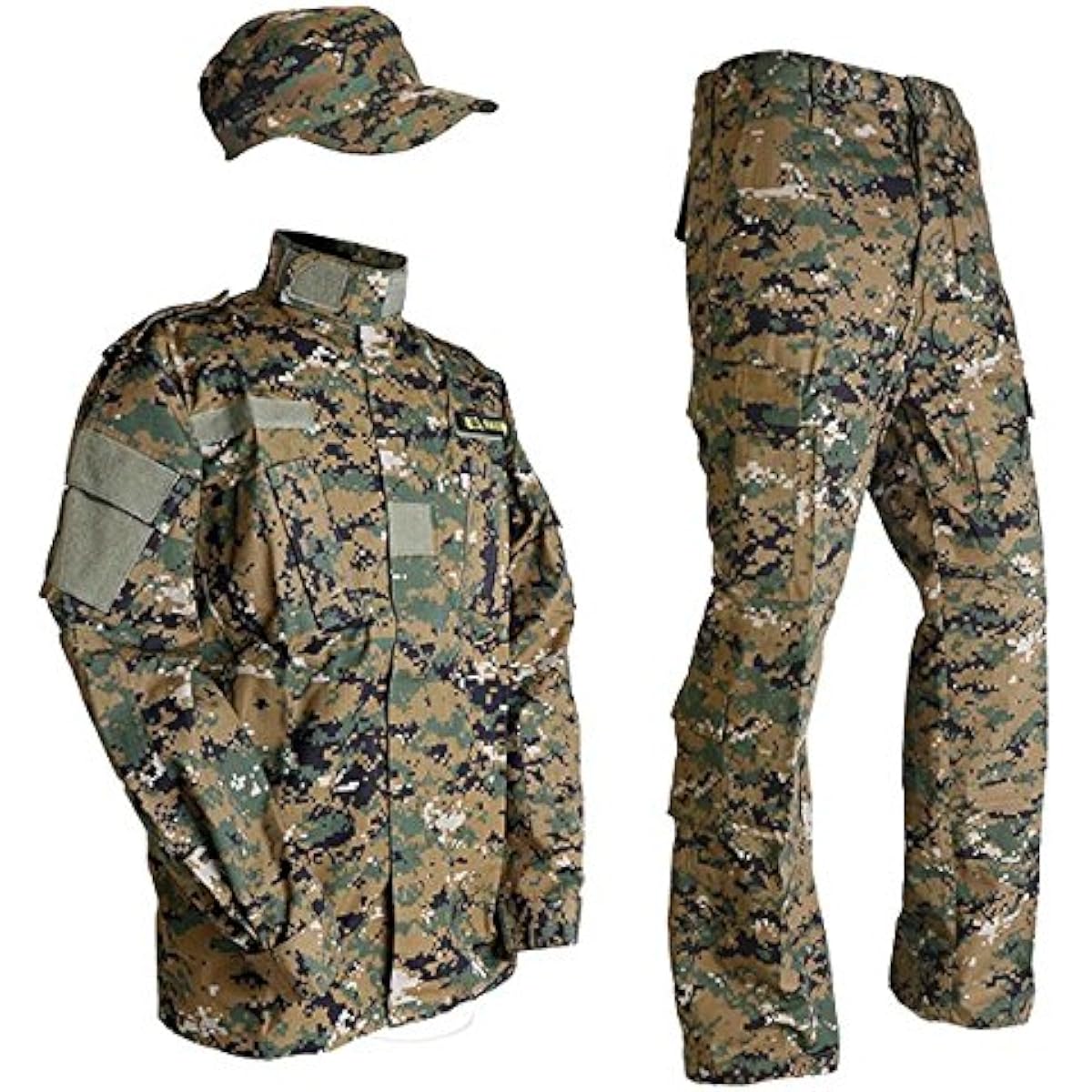 Camouflage top and bottom/patrol cap set Green Marpat US size XS [waist around 76cm] bdu-pg01-XS