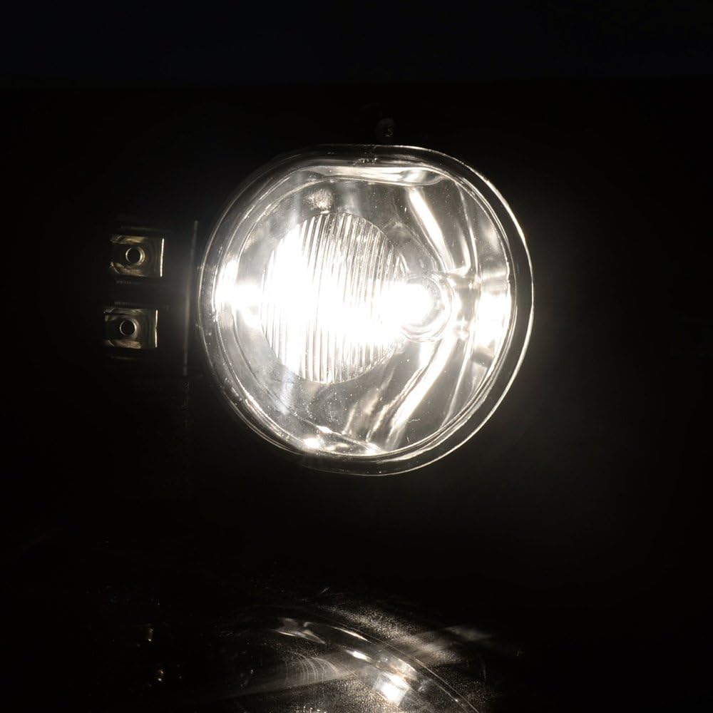 G-PLUS Clear Lens Fog Light Dodge Lamb 1500 02-08 / 03-09 RAM 2500 3500 / 04-06 DURANGO pair+Valve driver and passenger side operation lamp
