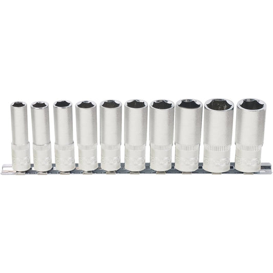 KS TOOLS 1/2" CLASSIC Hexagonal socket set deep 10 pcs 10-19mm 917.0615