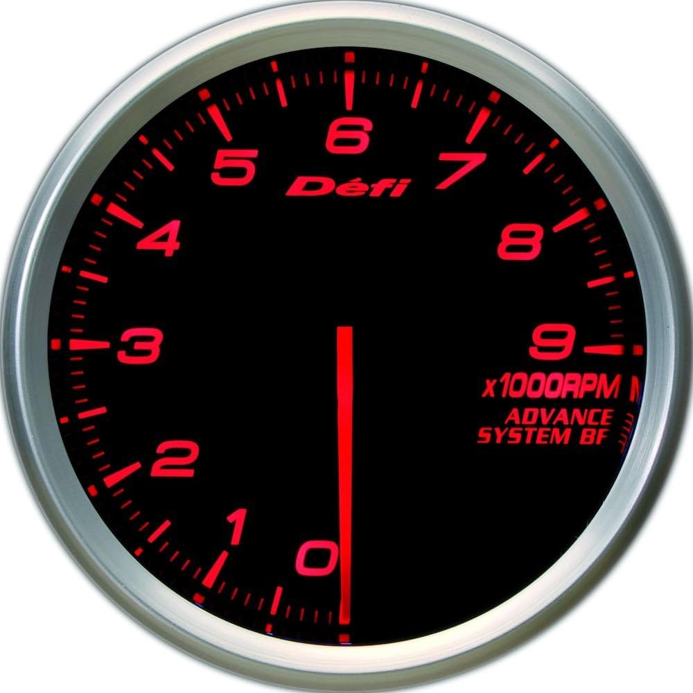 Nippon Seiki Defi Meter [Defi-Link ADVANCE BF] Tachometer 80φ 9000rpm (Amber Red) DF10902