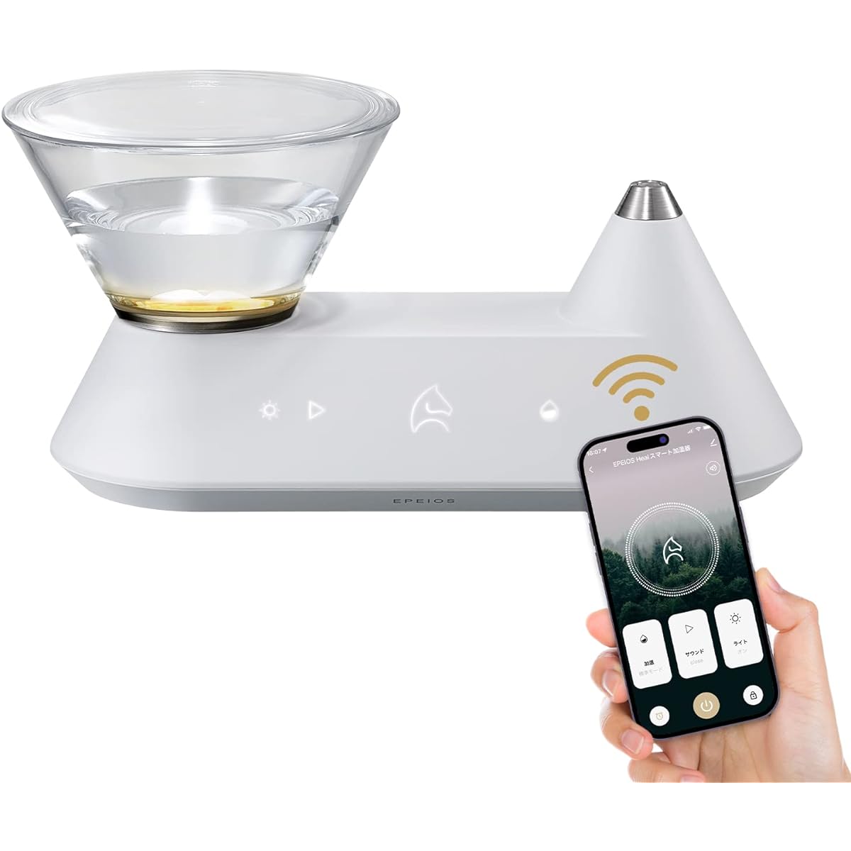 [Introduction to Good Morning TV] Epeios Design Humidifier FoElem Heal Luxury Designer Moisturizes and Satisfies Your Mind Smart Humidifier Aroma/Light/Sound/Hybrid Type (Heated / Ultrasonic Type),