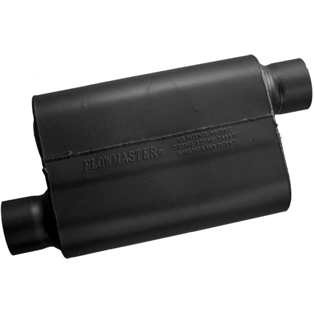 FlowMaster 43043 40 Series Muffler -3.00 Offset in / 3.00 Offset out -Agrecess black