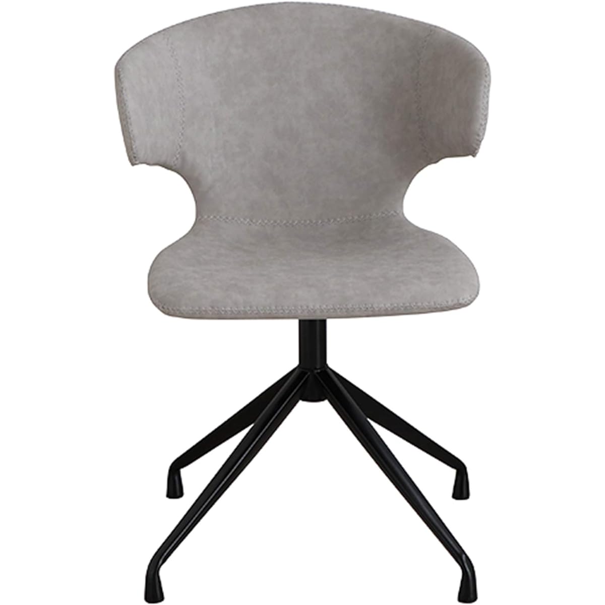 Touma Round Chair Armor Gray 323518 Width 54 x Depth 53 x Height 76 x Seat Height 44cm