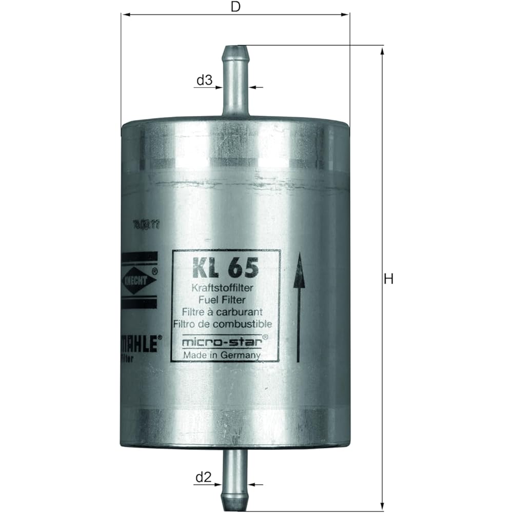 MAHLE original KL 65 fuel filter