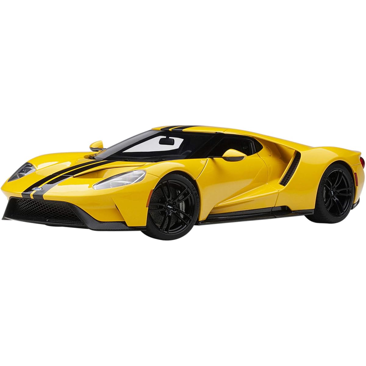 AUTOart 1/18 Ford GT 2017 Yellow/Black Stripe Finished Product