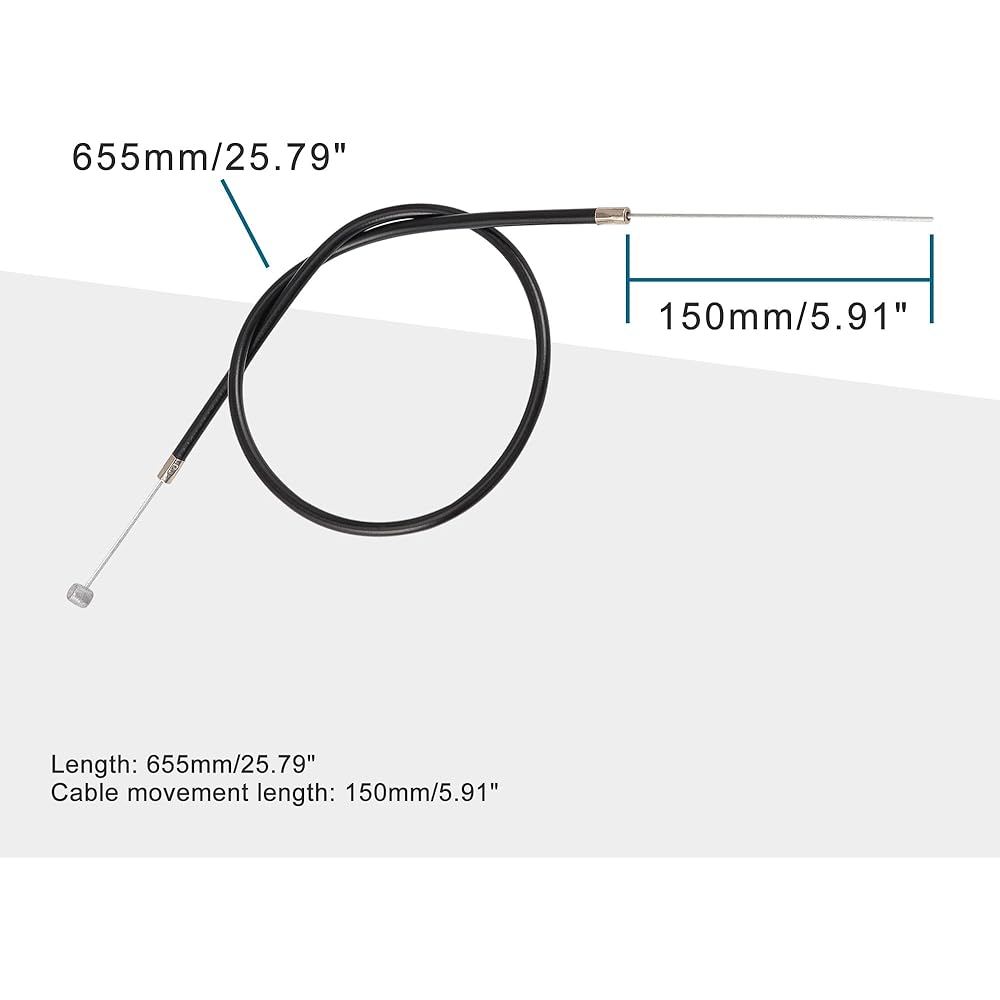 Goe Fit 25.79 "Front brake cable for 2 stroke 47 CC 49 CC pocket bike
