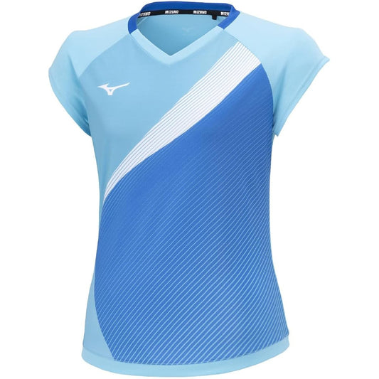 [Mizuno] Badminton Wear Game Shirt Sweat Absorbent Quick Drying Easy to Move Soft Tennis Wear 72MAA701 Women's