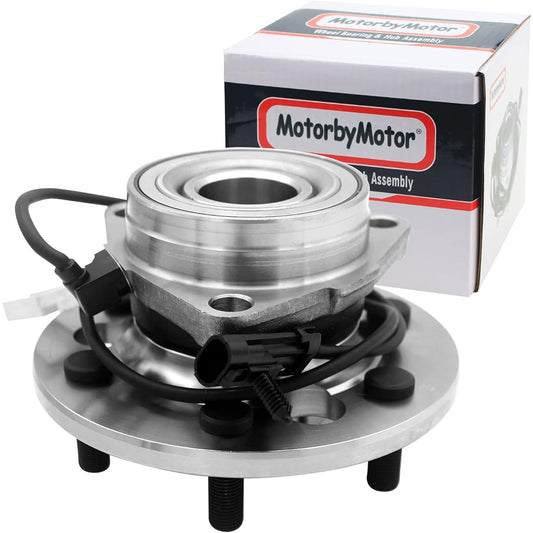 MOTORBYMOTOR 515024 Front Wheel Bearing and Hab ABS with 6 Chevrolet K1500 K2500 Subbaran Taho GMC K1500 K2500 Subburn Yukon Cadillac Escaled Hub Bearing