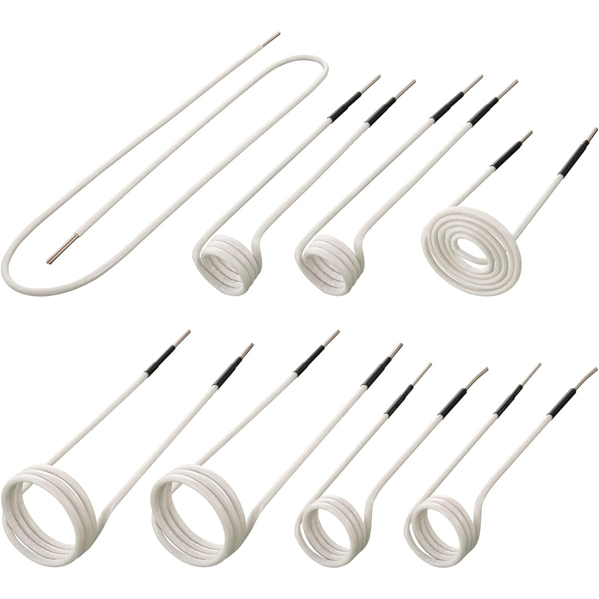 VEVOR guided heater coil kit 8 The most used Induction heater coil Various long -term heat resistance IH heater tool flexibility and long -life bolts and nuts removal