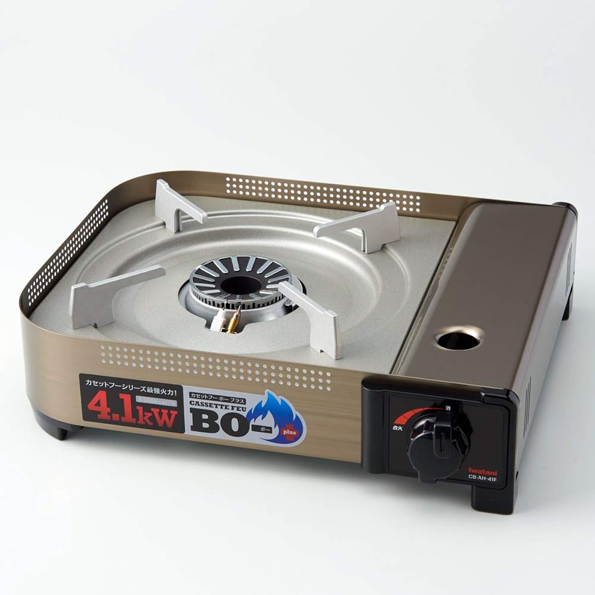 Iwatani Cassette Stove BO- Plus Hairline Silver CB-AH-41F