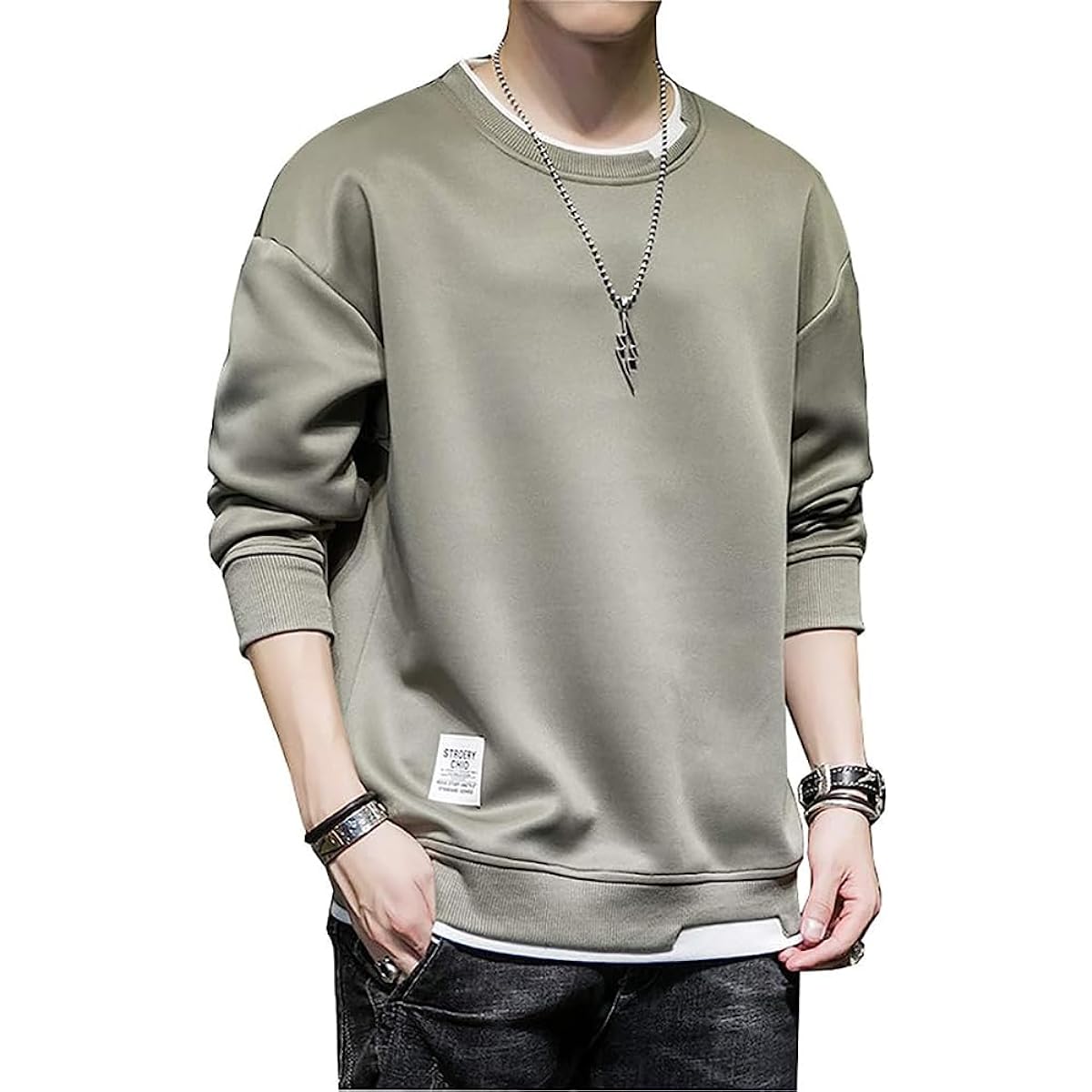 DUZTELYI Sweatshirt Men's Parka Long Sleeve T-Shirt Pullover Autumn Clothes Loose Casual Stylish Large Size Tops Spring Autumn Winter DU700