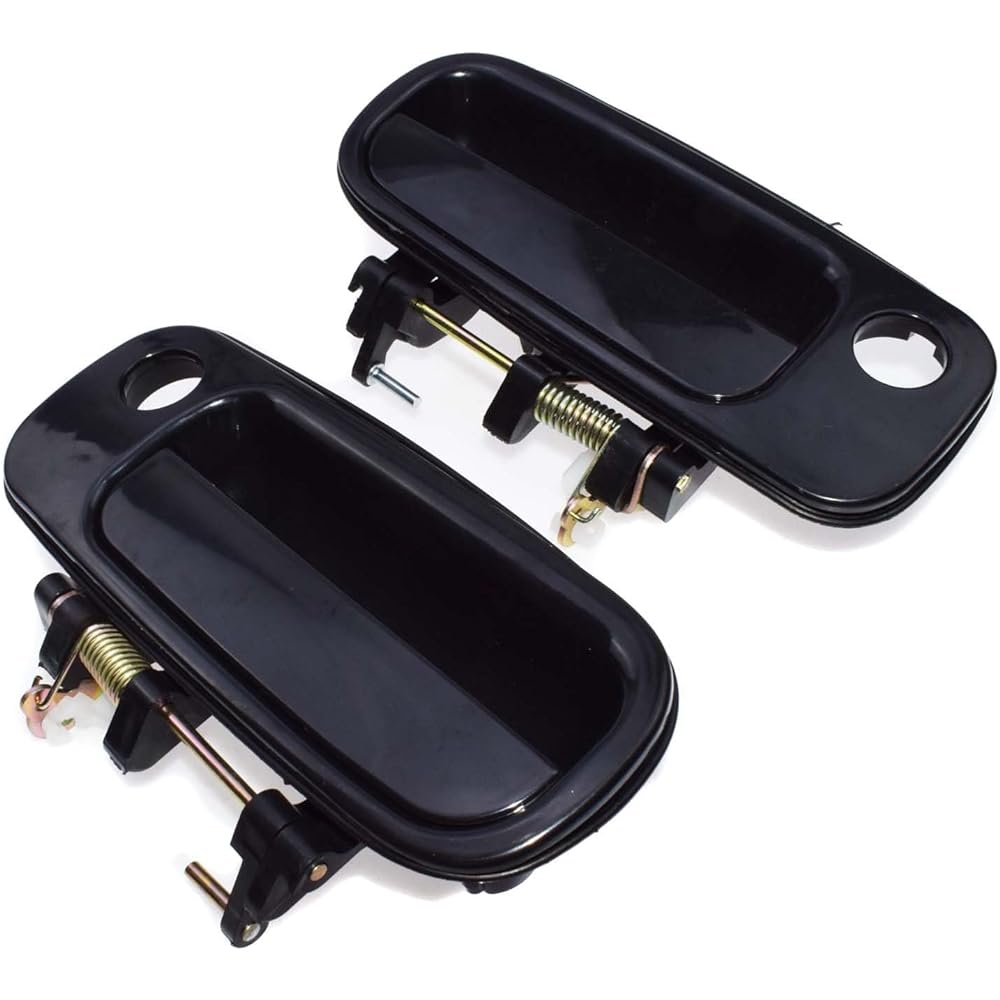 Car Parts Black Outside Door Handle Handle Right and left Toyota Kamuri 1993 1994 1995 1995 1995 69230-33010 & 69240-33010 Car Parts (Color: 4 Sides Set)