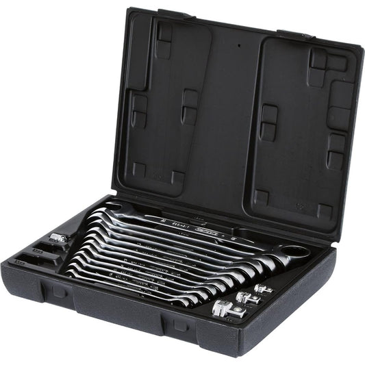 KS TOOLS GEARplus Combination Ratcheting Spanner Set 16 pcs 503.4266