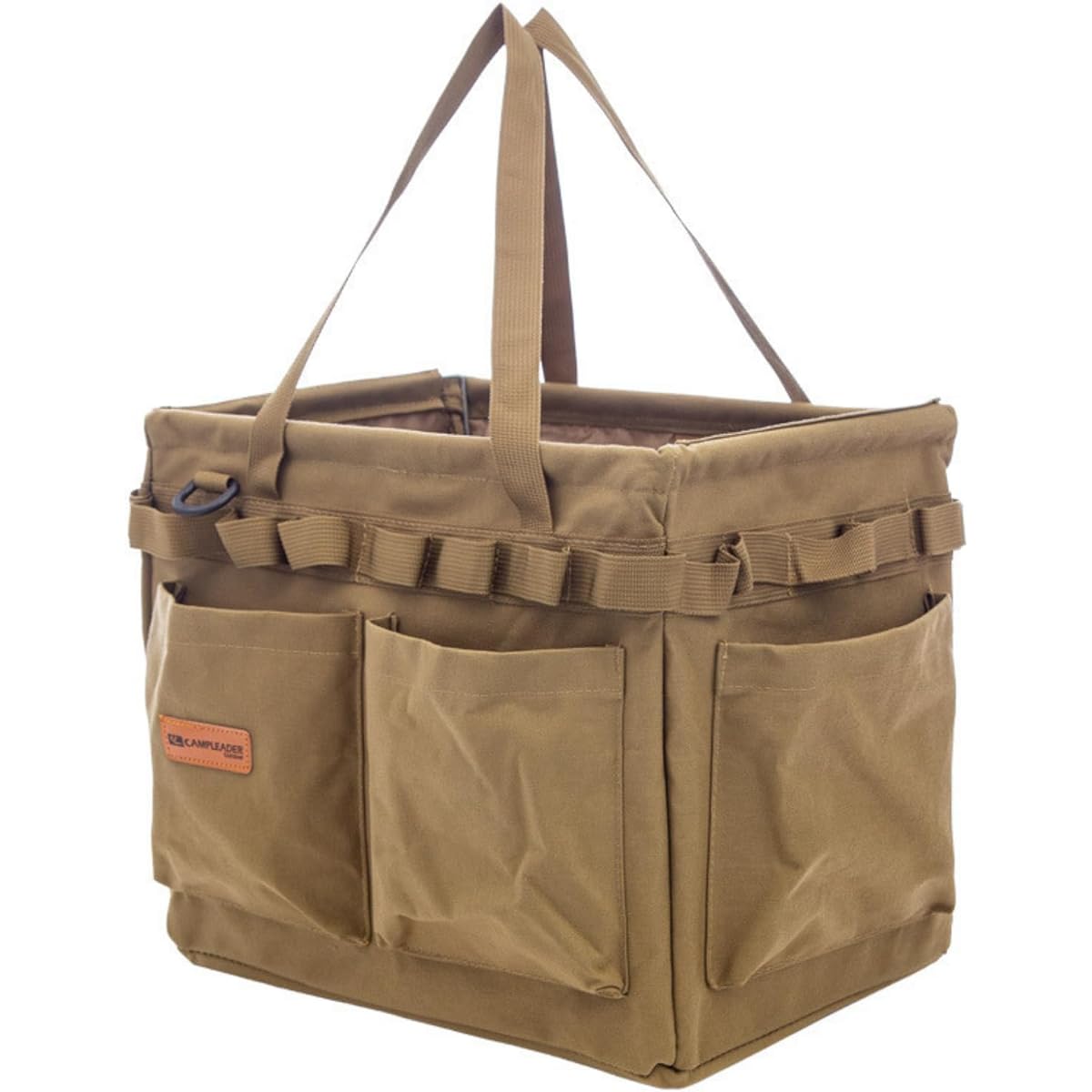 Large Capacity Container Bag Outdoor Camping Tool Bag Foldable Picnic (Khaki) [Parallel Import]