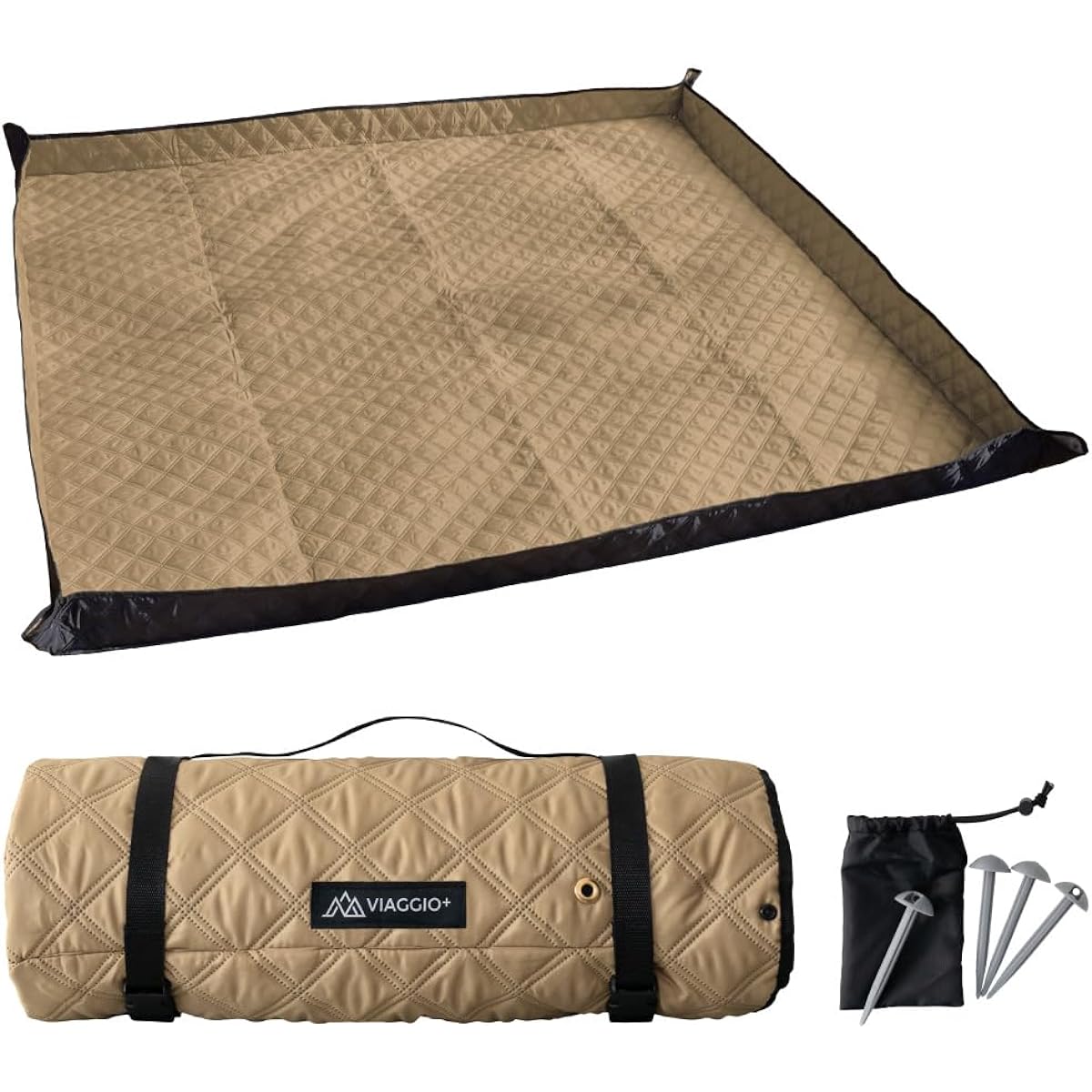 Viaggio+ Leisure Sheet Thick Large 200 x 200 Quilted Picnic Mat