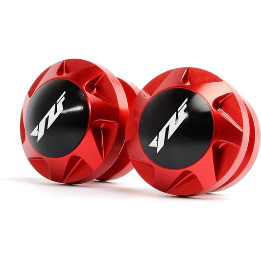 Motorcycle Swingarm Bobbin Spool Motorcycle Aluminum Swingarm Spool Slider Stand Screw For YA-MA-HA YZF R1 R3 R6 R25 R125 YZFR1 YZFR6 2016-2020 (Color: Red)
