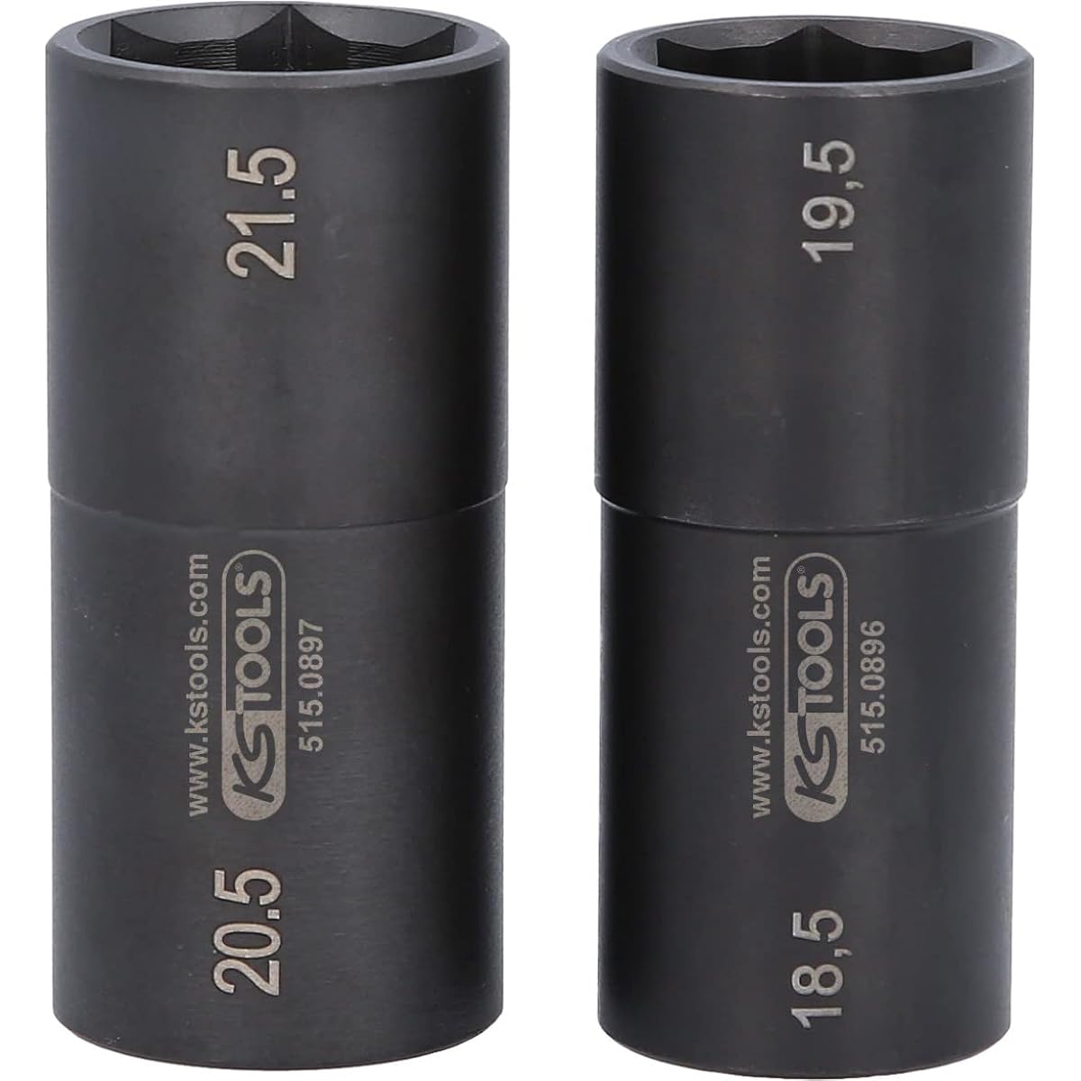 KS Tools 1/2" Special Aluminum Rim Impact Socket Set for Ford 18.5 / 19.5 / 20.5 / 21.5 mm 2 pieces 515.0895