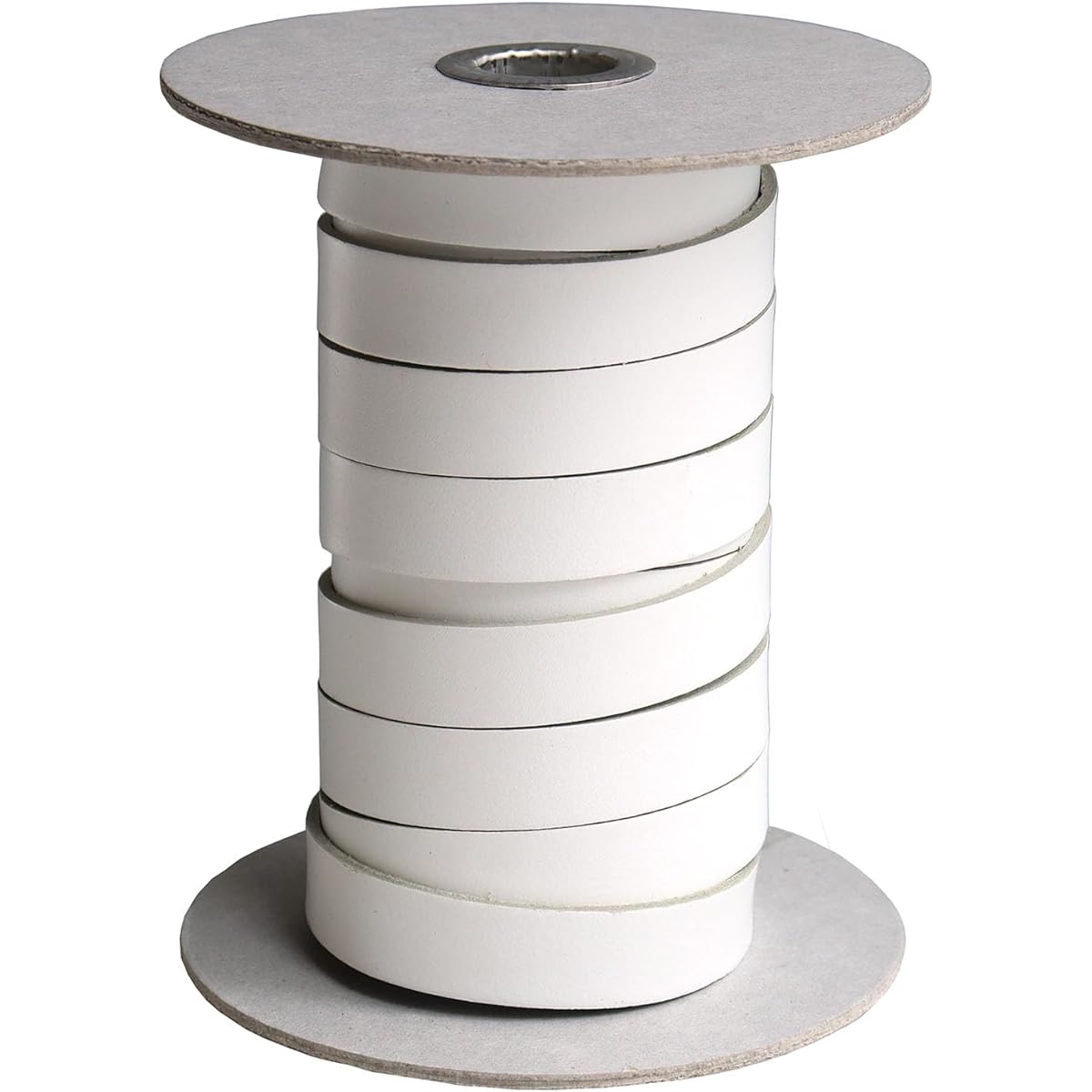 Nippon Chuko Genuine Leather Tanned Leather Tape 15mm Width 10m Length Roll White MTLS1015-0