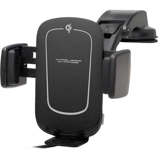 Kashimura Qi automatic opening/closing holder with rotation function, compatible with notebooks, with capacitor, suction cup installation, arm opens and closes even when engine is off NKW-21