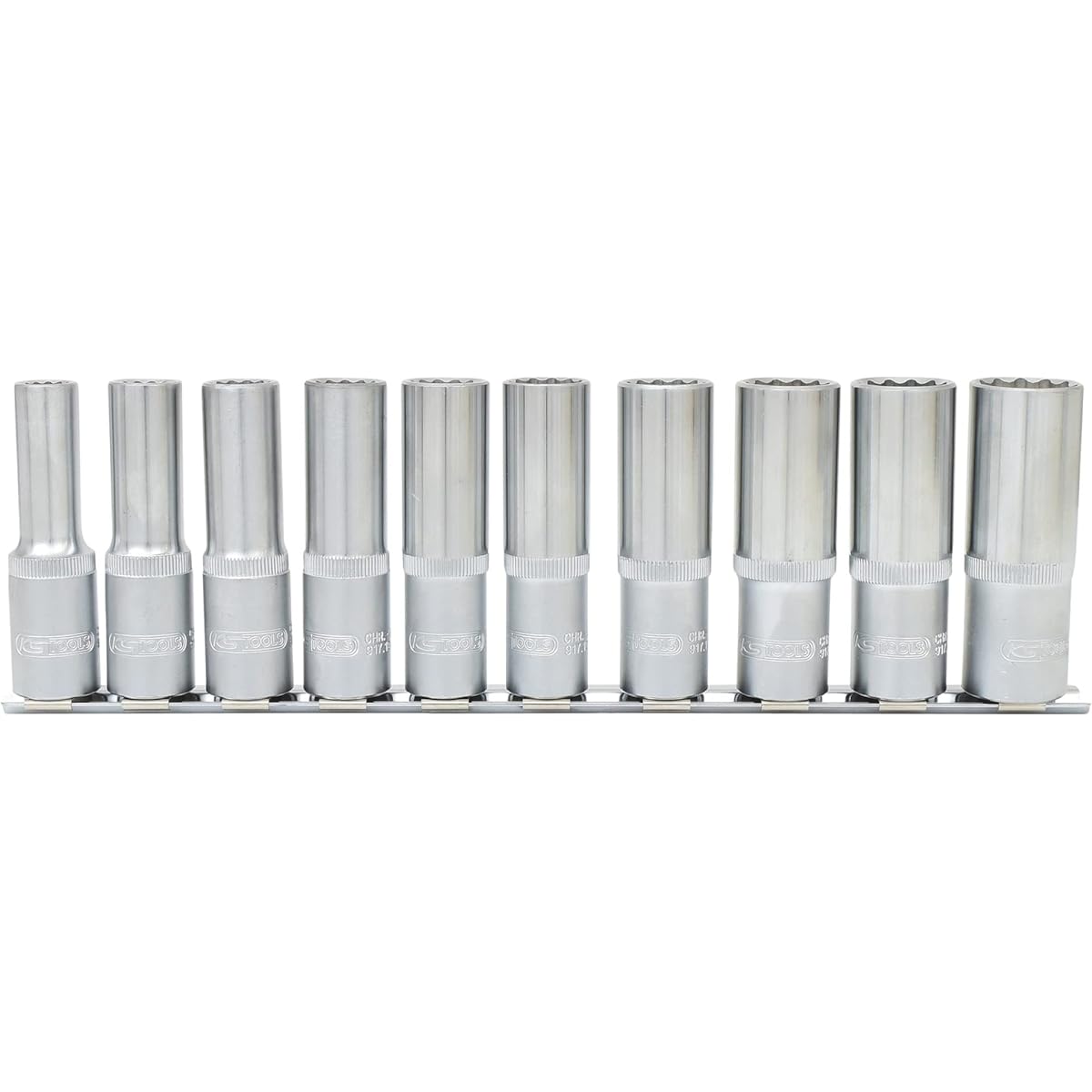 KS TOOLS 1/2" 12 Point socket set deep 10 pcs 917.1750