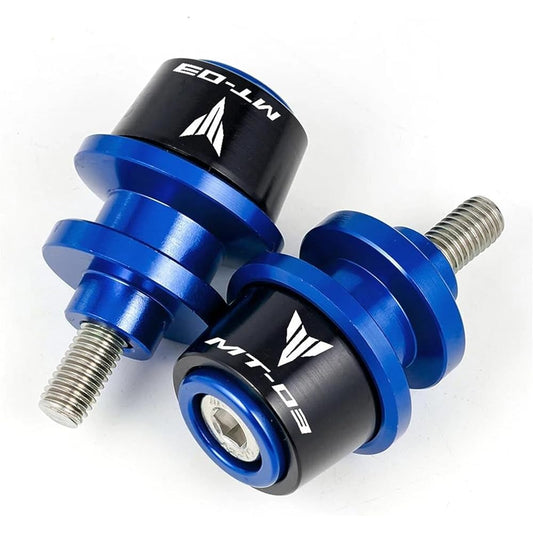 Bike Stand Screw Slider 6mm Motorcycle Accessories Swing Arm Spool Slider Swing Screw Stand For MT03 MT-03 MT 03 2015-2020 2021 (Color: Blue, Size: B)