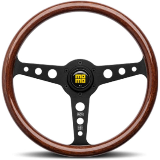 (Momo) [Steering] Heritage Line Indy (Black) 350mm HL-06