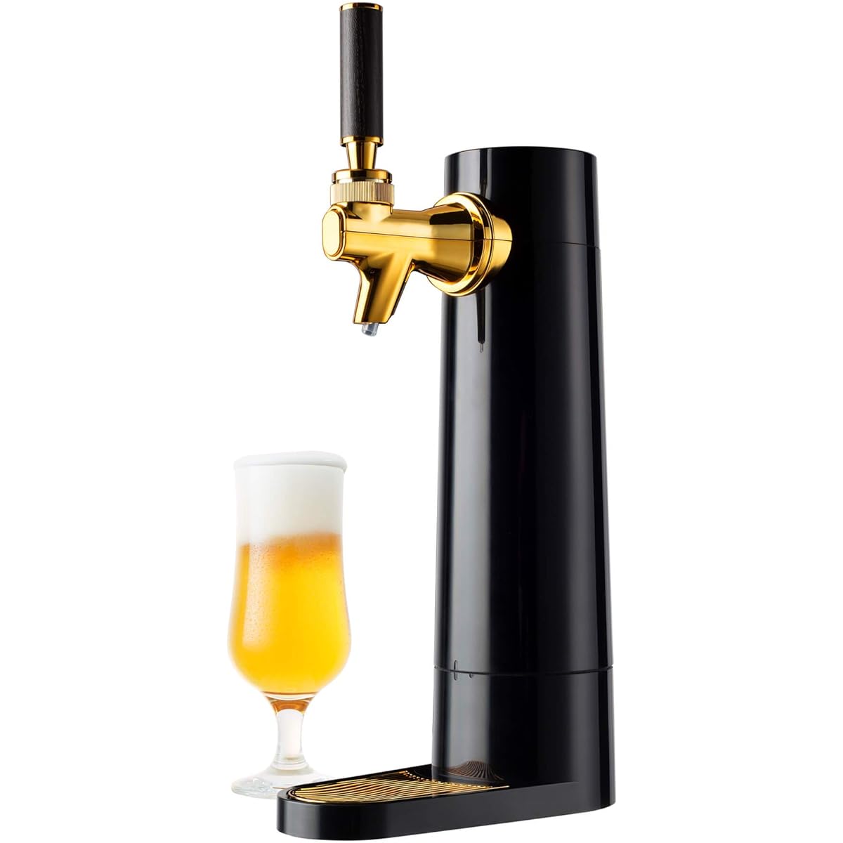 Green House Stand Beer Server Home Dry Battery Beer Server Home Compact Canned Beer GH-BEERO-BK Black