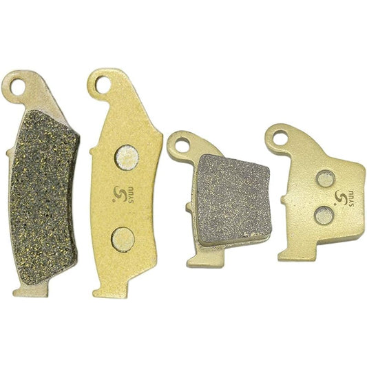 SYUU Motorcycle Replacement Front Rear Brake Pads Brake Pads for Honda CR 125 250 R 2002 2003 2004 2005 2006 2007 CR125 CR250 FA185F FA346R