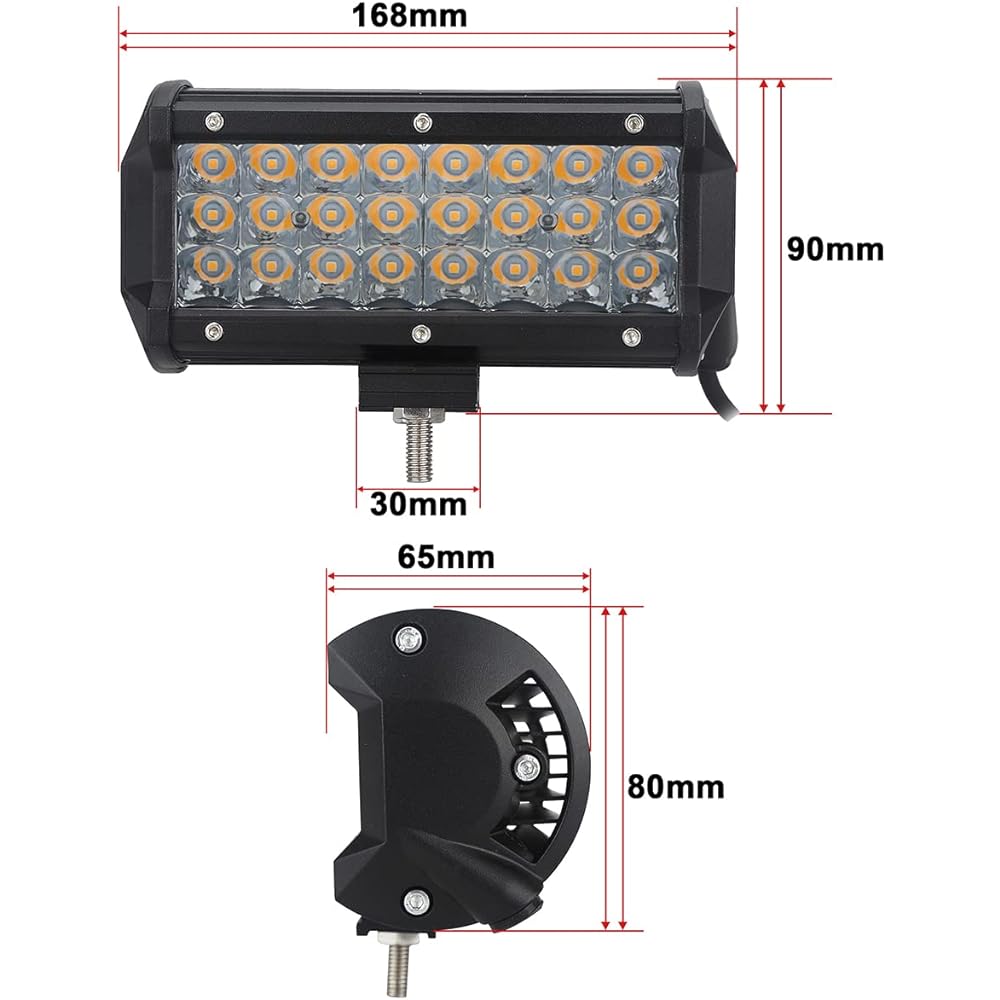 Pink purple LED driving work decoration Neon light bar spot 7 inch 36W off -road pod fog lamp 12V 24V lighting truck car ATV UTV SUV off -road bike tractor 12V 24V