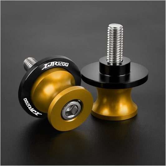 Swingarm Accessories FOR XJR1200 1995 1996 1997 1998 1999 Motorcycle Accessories CNC Aluminum Swingarm Spool Slider Rear Stand Screw (Color: C 6MM)