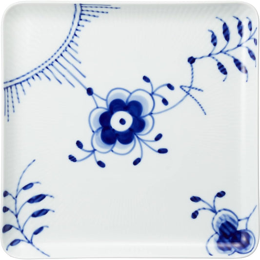 [Regular Imported Product] Royal Copenhagen Blue Fluted Mega Square Dish Plate Dish 20cm Wedding Gift Present 1027458
