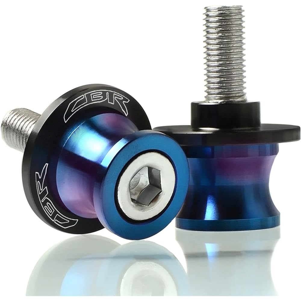 Stand Screw Slider M8 Swing Arm Bracket Screw CNC Motorcycle Rocker Spool Slider Suitable for Honda CBR400 Cbr600 CBR900RR CBR250R CBR650F CBR125R (Color: B)