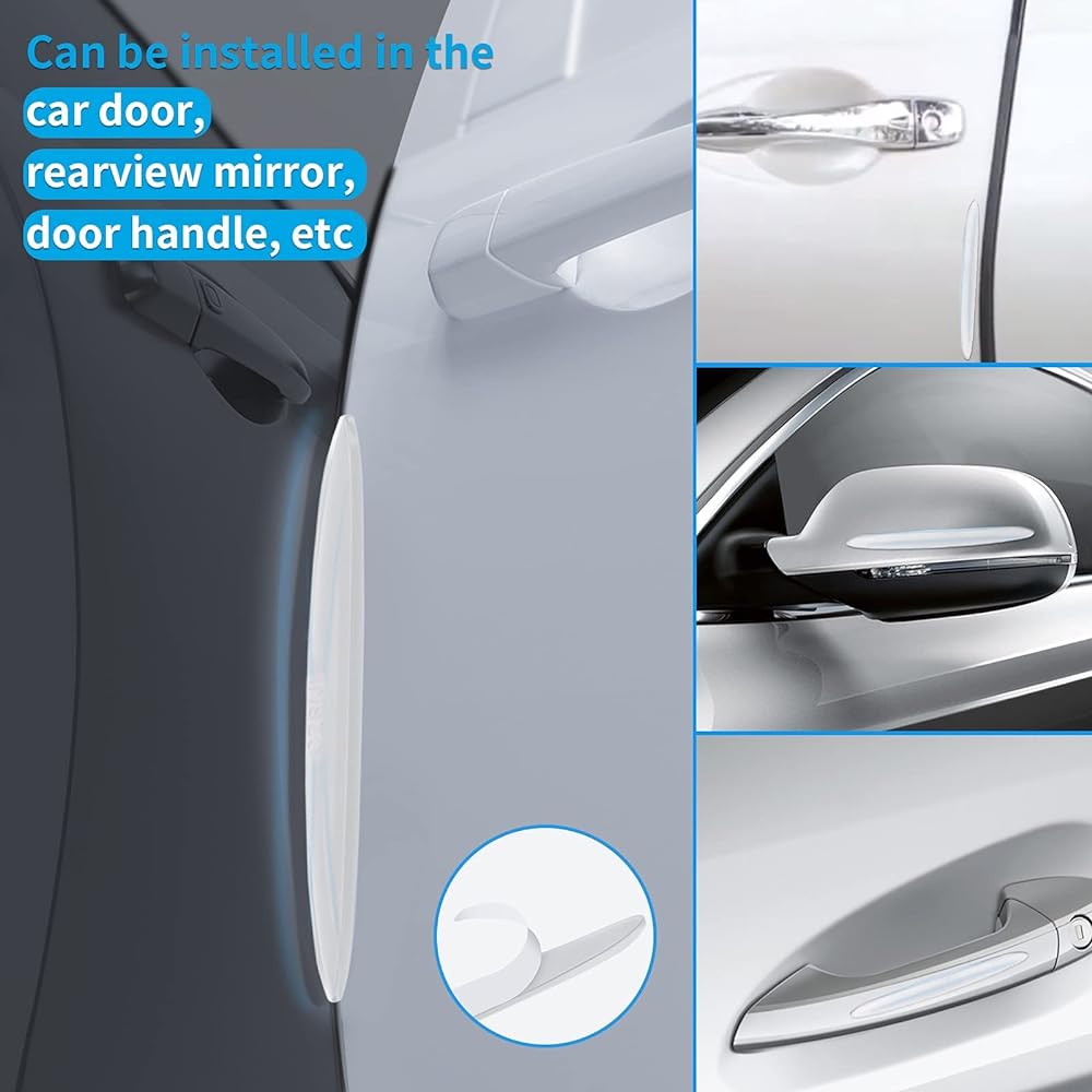 MICTUNING Daunder Edge Guard 16 feet (5m) Universal U -shaped car edge trim rubber seal protector car protection doors fluffy car door collision prevention strip metal clip Most cars compatible (gray)