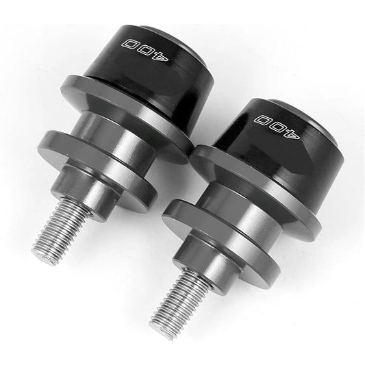 Bike Stand Swing Arm Slider 8mm Motorcycle Aluminum Swing Arm Spool Rear Stand Screw Slider Accessories For NINJA400 NINJA 400 2018-2020 2021 2022 (Color: Titanium, Size: B)