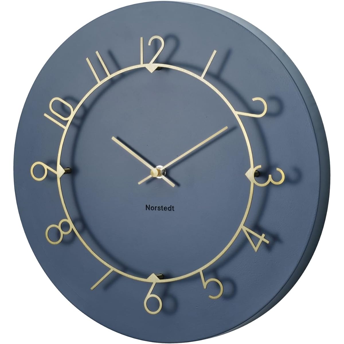 Interform Wall Clock Lou CL-4317NV Navy Gold Sweep Movement – Mega Shop ...