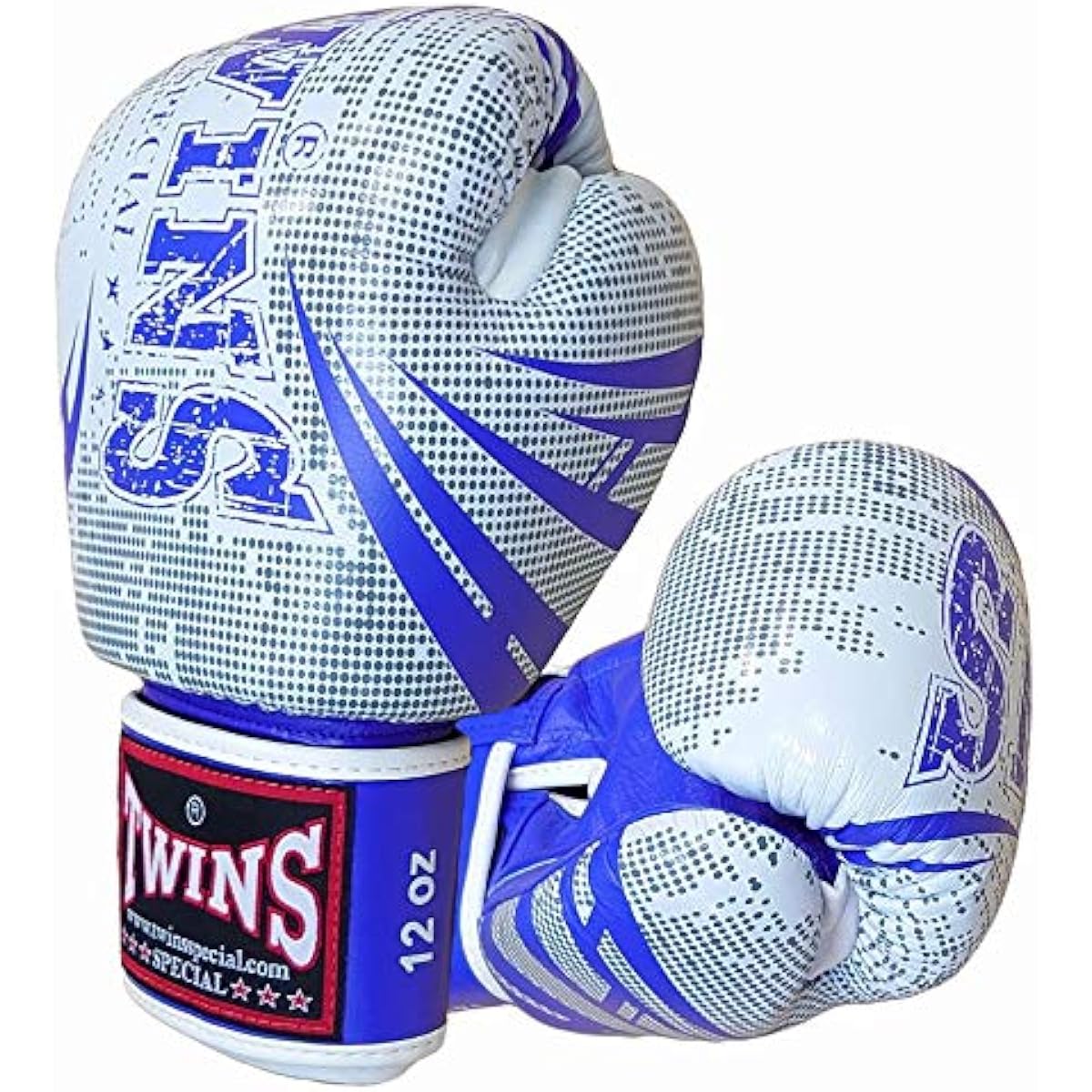 Twins Boxing Gloves Genuine Leather TW5 Blue/White