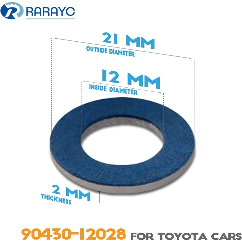 Oil Dorain Plug Gasket replacement Toyota Lexus Saion Crash Washer Seal replacement # 9043012031 Aluminum (24 pieces)