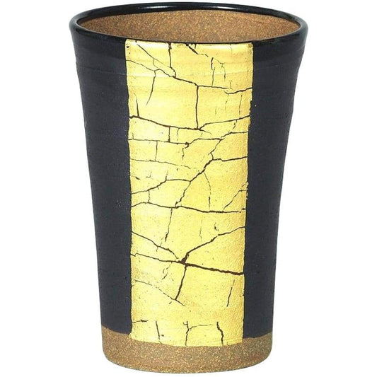 Kutani ware beer cup 350cc gold leaf line 350cc N127-16