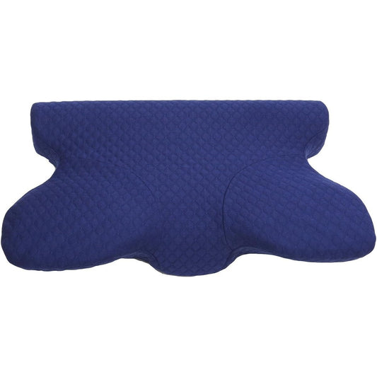 IKEHIKO Pillow, Snoring Reduction Memory Foam Pillow, 5WAY Pillow, Navy, Approx. 35 x 64cm, Memory Foam, Problem Relief #9800801