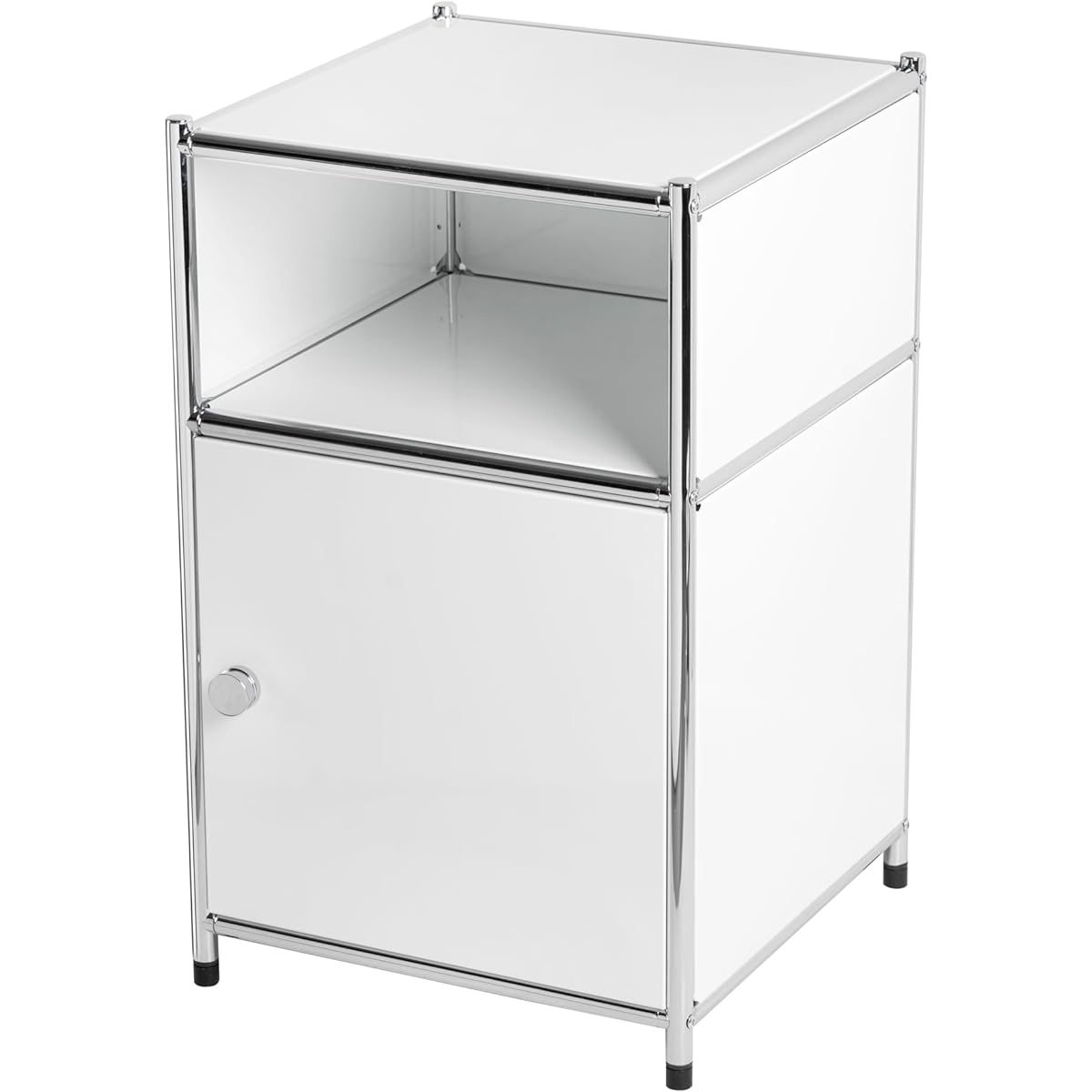 Side Table Night Table Module Table Modular Furniture Bed Area Storage Night Table Korean Interior Side Table Korean Furniture Storage (White)