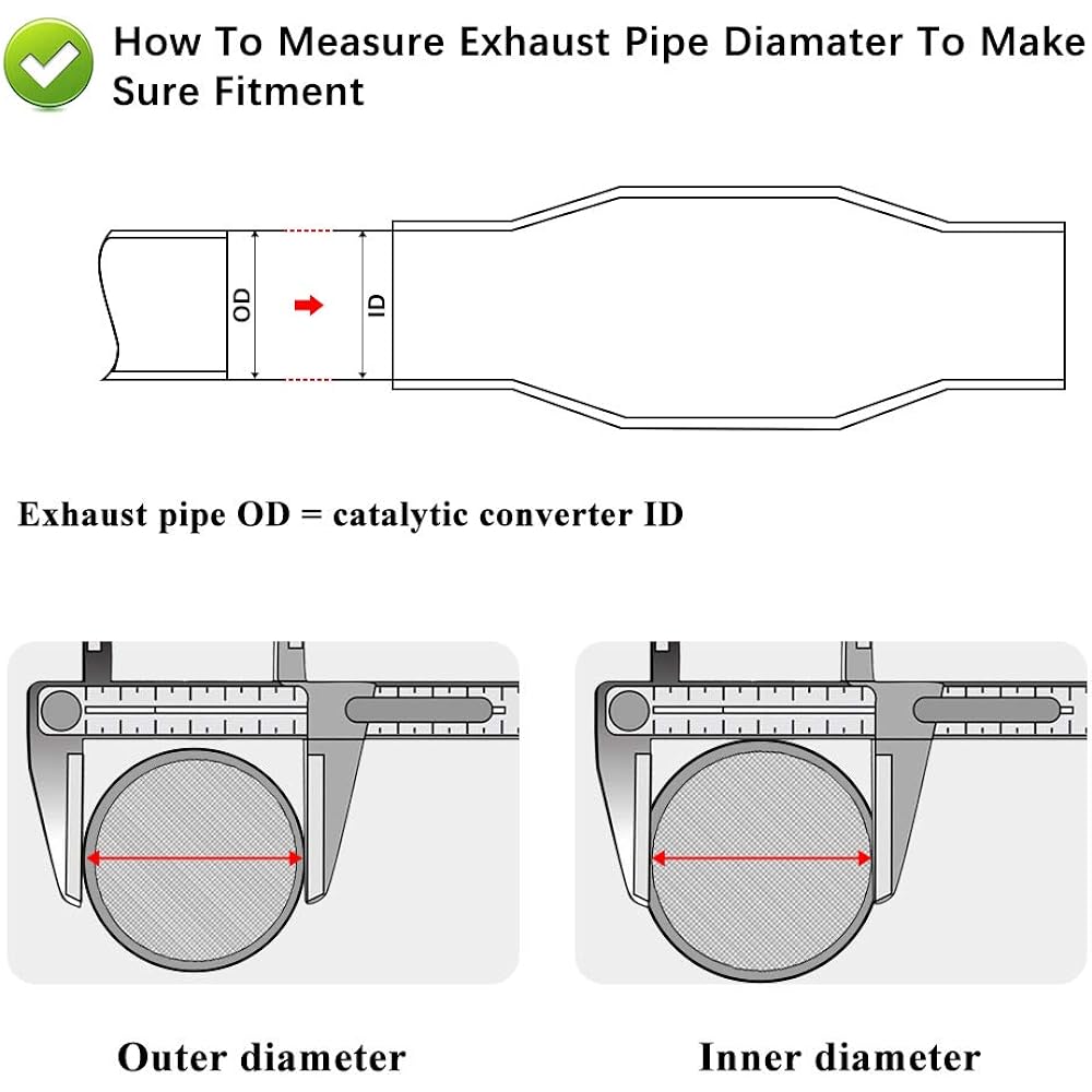 Mayasaf 3 inch inlet/outlet with universal catalytic converter with heat shield (EPA compliant)