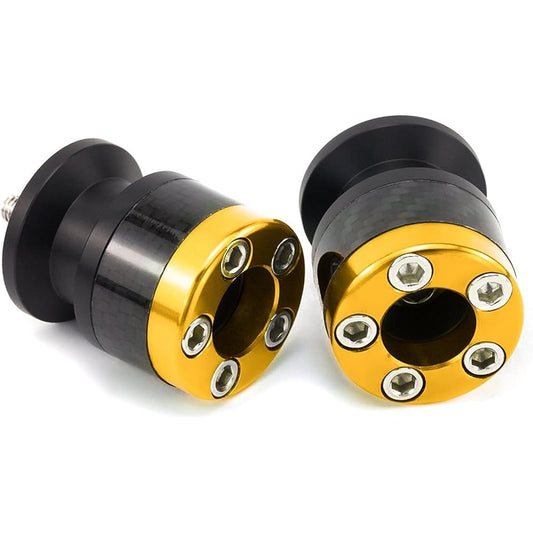 Motorcycle Swing Arm Spool Slider M10 for Kawasaki Ninja ZX6R ZX7R ZX9R ZX10R ZX12R ZX14R Z1000 Z750 10MM Accessories Swing Arm Spool Slider Stand Screw (Color: Gold)