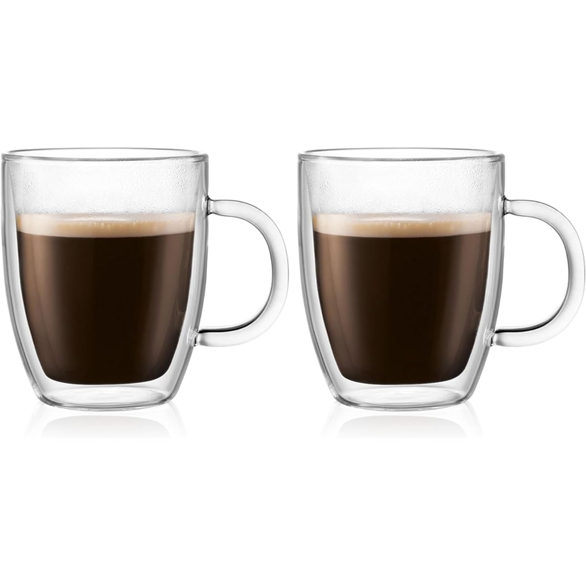 BODUM Glass Cup Tumbler BISTRO Bistro Double Wall Mug 300ml Set of 2 Heat and Cold Retention Double Walled Heat Resistant Glass Microwave Safe Oven Safe Dishwasher Safe Freezer Safe [Genuine Product] 10604-10