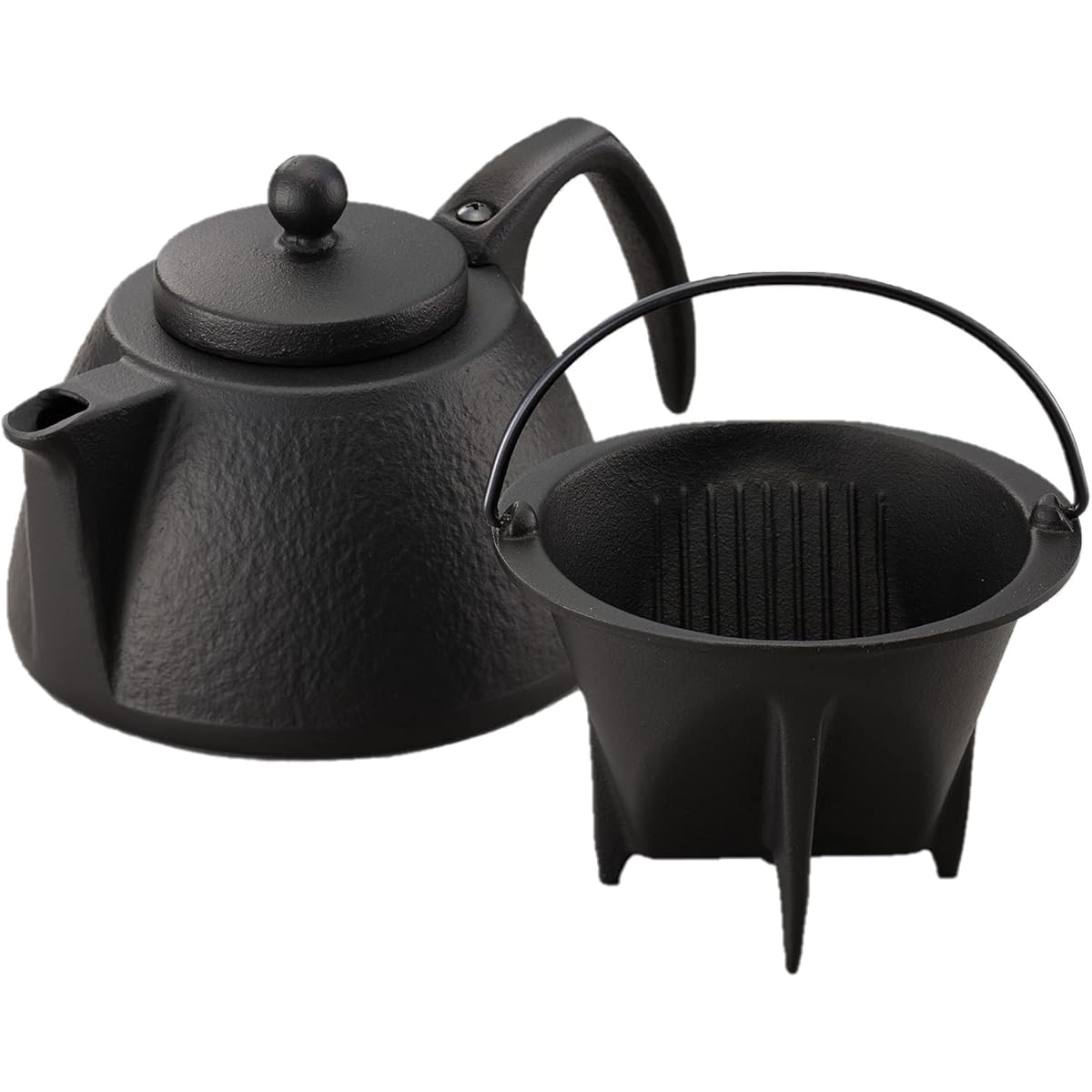 Iwachu Coffee Pot Set Black 0.75L IH Compatible Nambu Ironware 12361