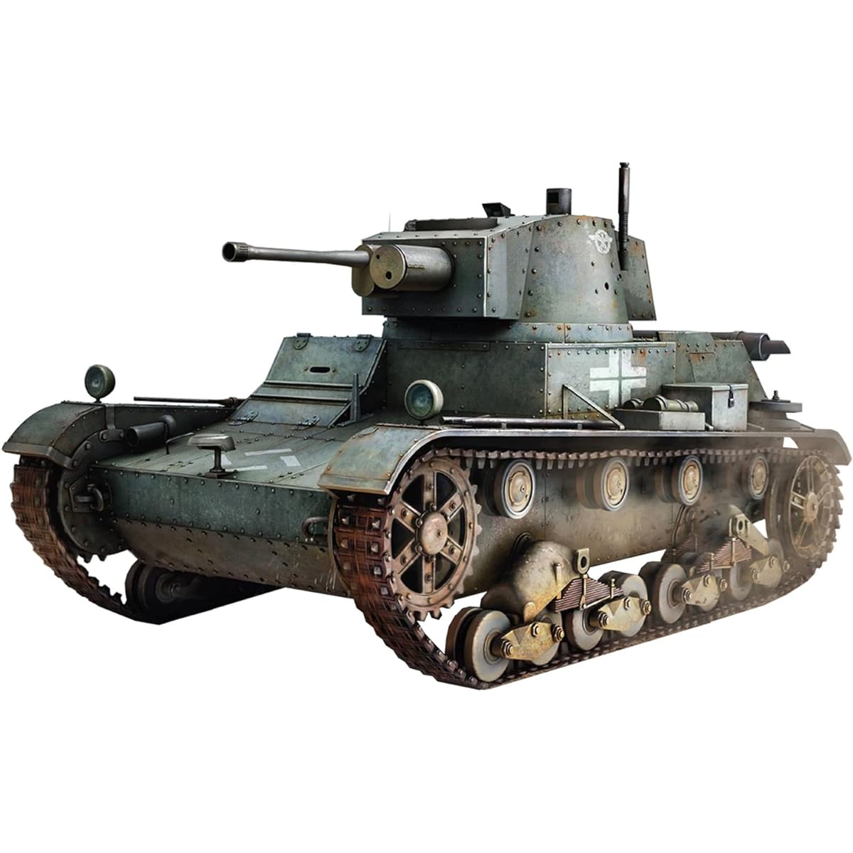 IBG 1/35 German Army Pz.Kpfw. 7TP 731(p) 37mm gun captured tank with interior plastic model PB35073