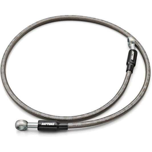 Daytona Nichirin Motorcycle Brake/Clutch Hose Stainless Mesh with Banjo Adapter High Spec Line No Twist 900mm 60576